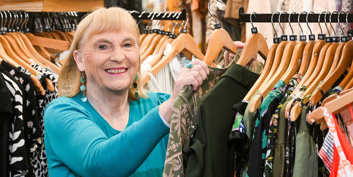 Volunteer Viv at St Luke's Drake City Centre Shop