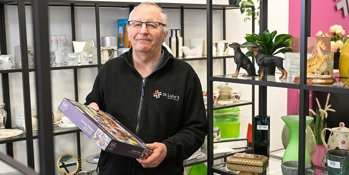 Gary Evans at St Luke's Drake City Centre Shop