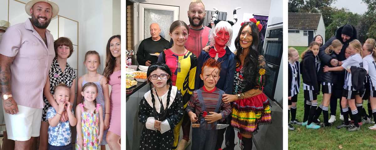 Scott and his family